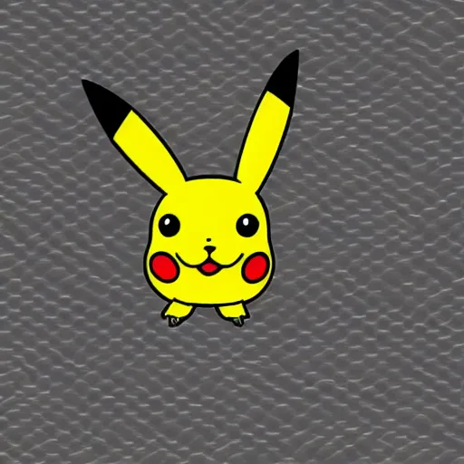 Prompt: isometric pikachu figure, high polygon