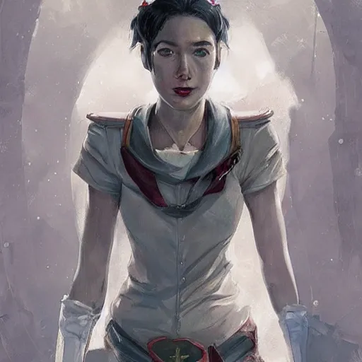 Prompt: portrait of a communist sailor moon, epic, tragic, military art, fantasy, dieselpunk, hd shot, digital portrait, beautiful, artstation, comic style, by artgerm, guy denning, jakub rozalski, magali villeneuve and charlie bowater