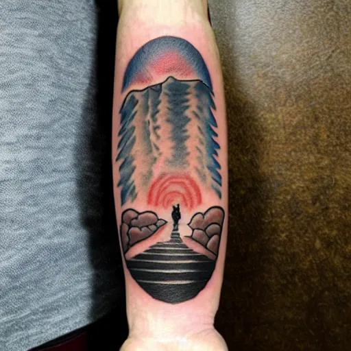 Image similar to realistic tattoo of Kino’s Journey (2003)