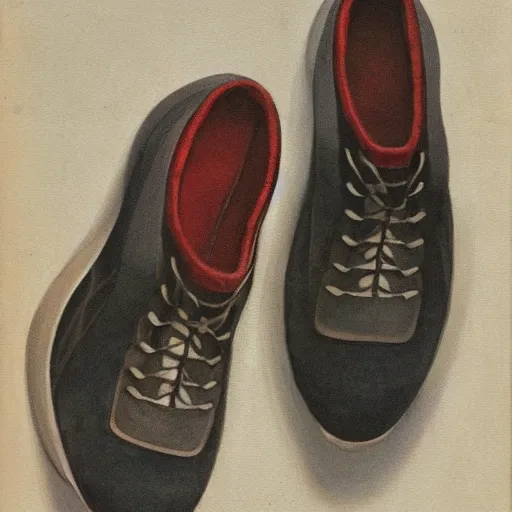 Image similar to A Pair of Running Shoes by Williams Blake.