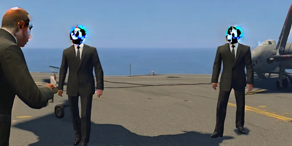 Prompt: vladimir putin completing a gta 5 mission, unreal engine 5 detail, by gta 5