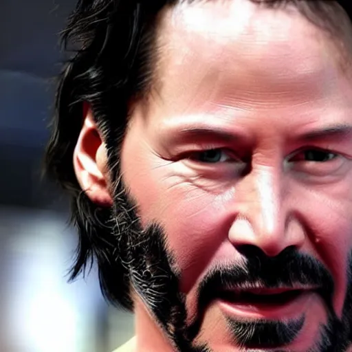 Prompt: keanu reeves as wolverine 4 k detailed super realistic