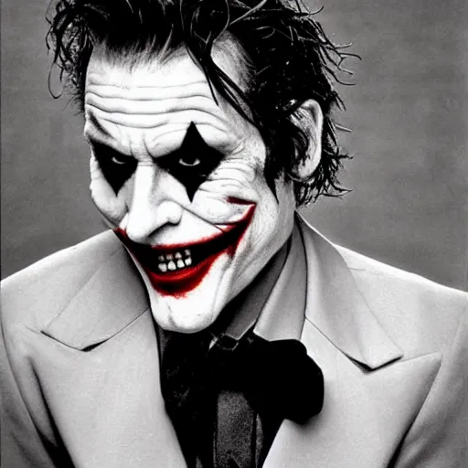 Image similar to joker by bruce weber