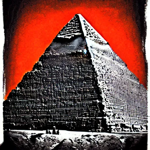 Image similar to the great pyramid neo punk art