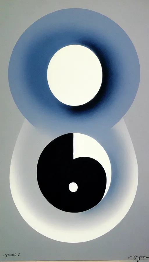 Image similar to Abstract representation of ying Yang concept, by James Gurney