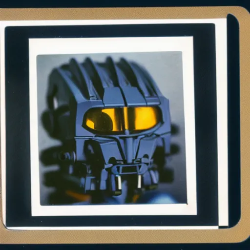 Image similar to polaroid photo of bionicle