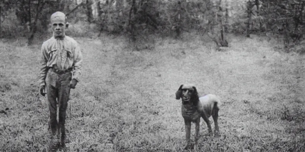 Image similar to The Arkansas dog boy ghost