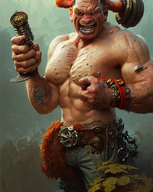 Image similar to scrappy popeye, fantasy character portrait, ultra realistic, concept art, intricate details, highly detailed by greg rutkowski, gaston bussiere, craig mullins, simon bisley