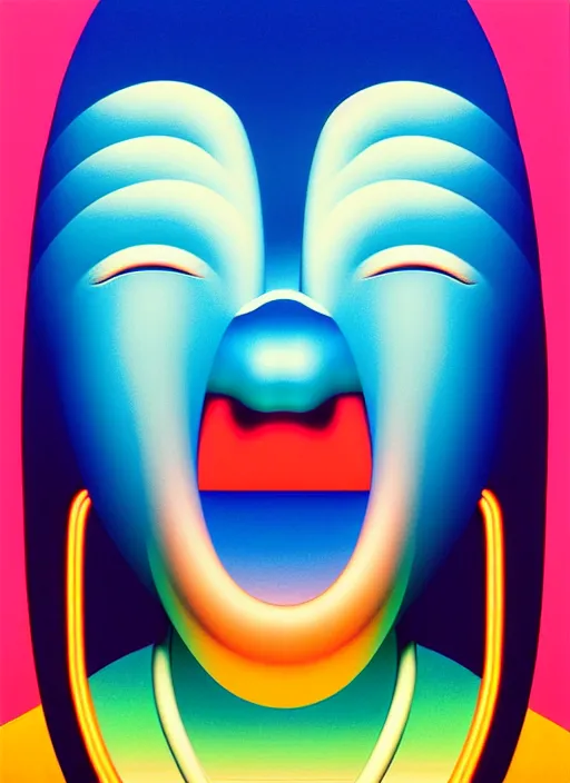 Image similar to mask by shusei nagaoka, kaws, david rudnick, airbrush on canvas, pastell colours, cell shaded, 8 k