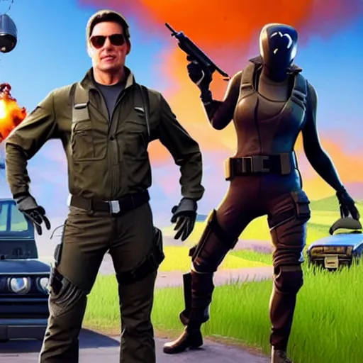 Image similar to Tom Cruise in Fortnite