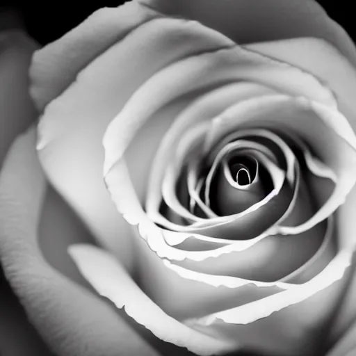 Prompt: award - winning macro of a beautiful black rose made of glowing molten magma, inner glow, hyper - realistic, trending on flickr