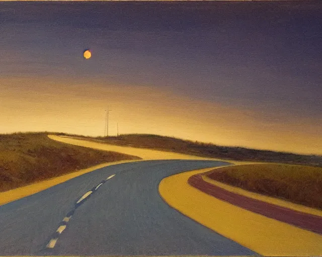 Image similar to the long and winding road at night by john christopher maxwell pratt,