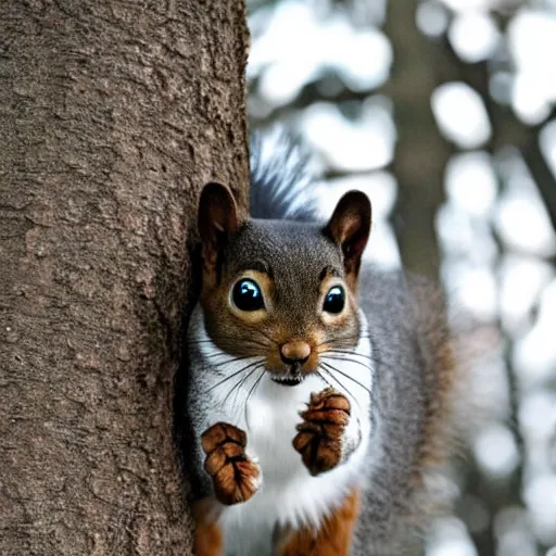 Image similar to a feline squirrel - cat - hybrid, animal photography