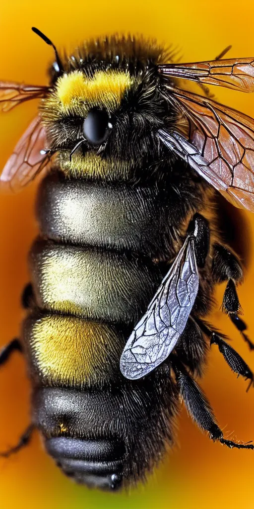 Prompt: fat bee sleeping inside human lips, airbrush catalogue diagram scientific photography