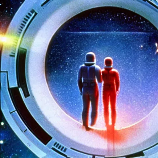 Prompt: 2 0 0 1 : a space odyssey where everything is good and everyone are alive