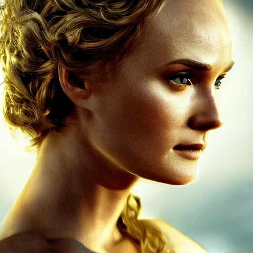 Prompt: fatally beautiful face helen of Troy/Diane Kruger, dynamic lighting, cinematic, establishing shot, extremely high detail, shining, photo realistic, cinematic lighting, intricate line drawings, 8k resolution