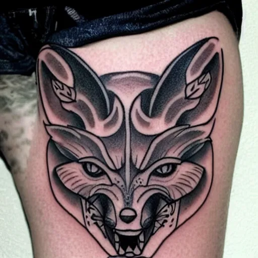 Image similar to demon fox tatoo