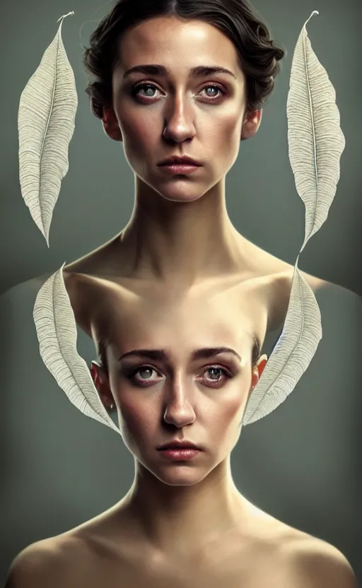 Image similar to gorgeous stella maeve magician, realistic character concept, bird's eye overhead shot, elegant pose, spooky, illustration, symmetrical face and body, cinematic lighting, detailed realistic symmetrical eyes, 8 k, joshua middleton, artgerm, tom bagshaw, single face, insanely detailed and intricate elegant, autumn leaves