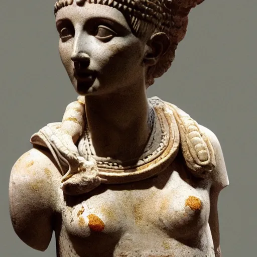 Image similar to roman sculpture of cleopatra