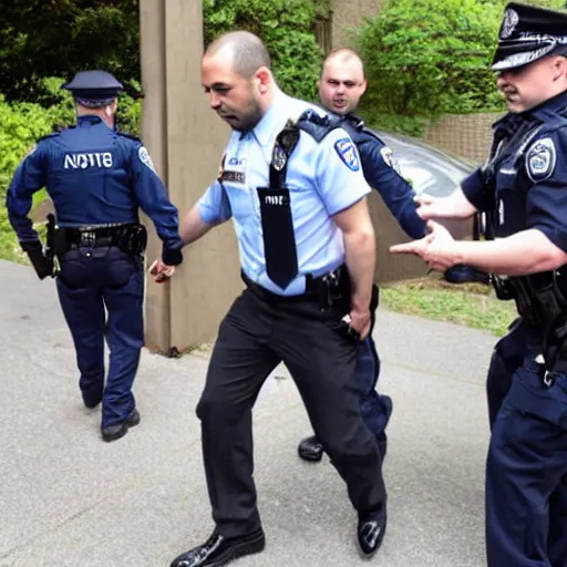 Image similar to Andrew Tate being arrested