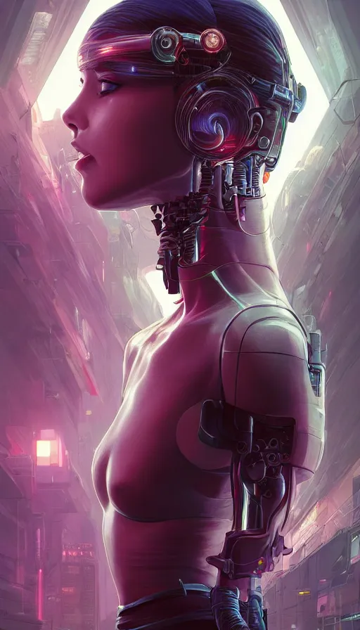 Image similar to I have no mouth and i want to scream, cyberpunk angry gorgeous android, William Gibson, neon, fibonacci, sweat drops, insane, intricate, highly detailed, digital painting, artstation, concept art, smooth, sharp focus, illustration, Unreal Engine 5, 8K, art by artgerm and greg rutkowski and alphonse mucha