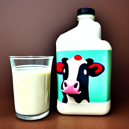 Image similar to cow themed milk liquid