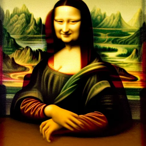 Prompt: chinese style portrait of a lady, the face is mona lisa