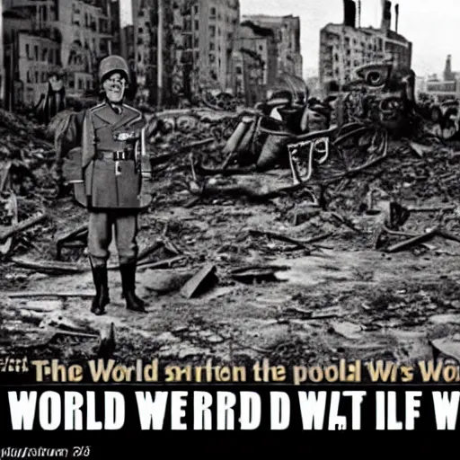 Image similar to the world if hitler won the war, post apocalyptic photo
