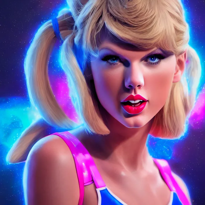 Image similar to portrait of Taylor Swift as Lola Bunny in Space Jam. HD, 4K. intricate abstract. intricate artwork. by Tooth Wu, wlop, beeple, dan mumford. octane render, trending on artstation, greg rutkowski very coherent symmetrical artwork. cinematic, hyper realism, high detail, octane render, 8k, iridescent accents