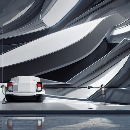 Image similar to sci-fi cars : wall near structure on : the coronation of napoleon painting : and digital billboard in the middle, in style of zaha hadid, suprematism composition, unreal engine 5, keyshot, octane, artstation trending, ultra high detail, ultra photo realistic, 8k, 16k, in plastic, dark, tilt shift,