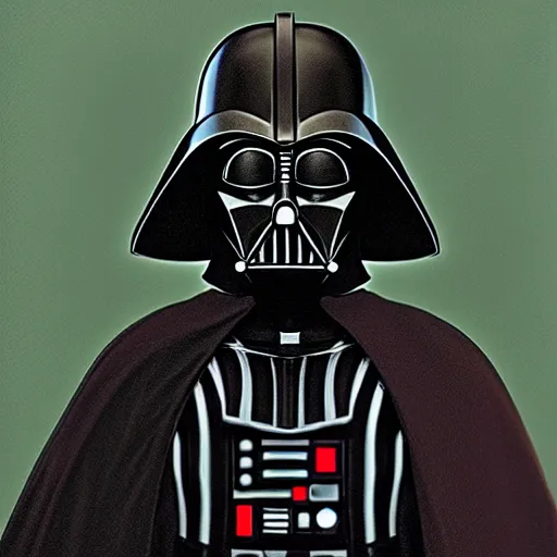 Image similar to highly detailed portrait of darth vader in the style of hieronymus bosch