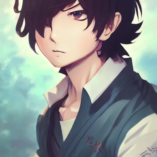 Prompt: anime portrait of fushi as an anime boy by Stanley Artgerm Lau, WLOP, Rossdraws, James Jean, Andrei Riabovitchev, Marc Simonetti, and Sakimichan, trending on artstation
