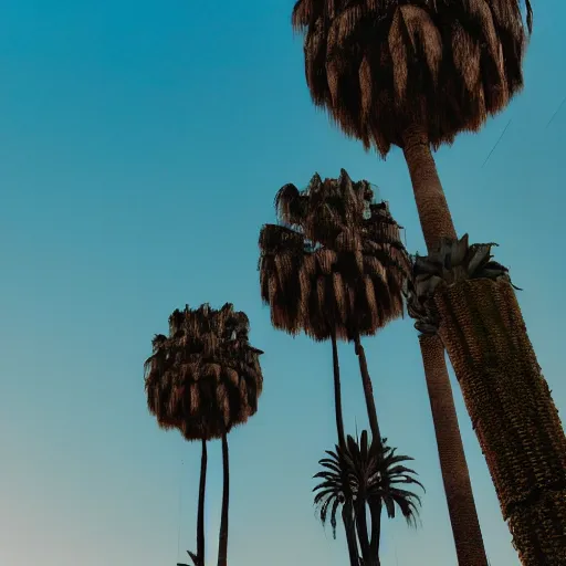 Image similar to noisy color photograph of a concrete underground retrofuturist liminal space, staggered terraces, centered palm tree growing out of concrete, deformations, minimalist, concrete sky, cinematic, soft vintage glow