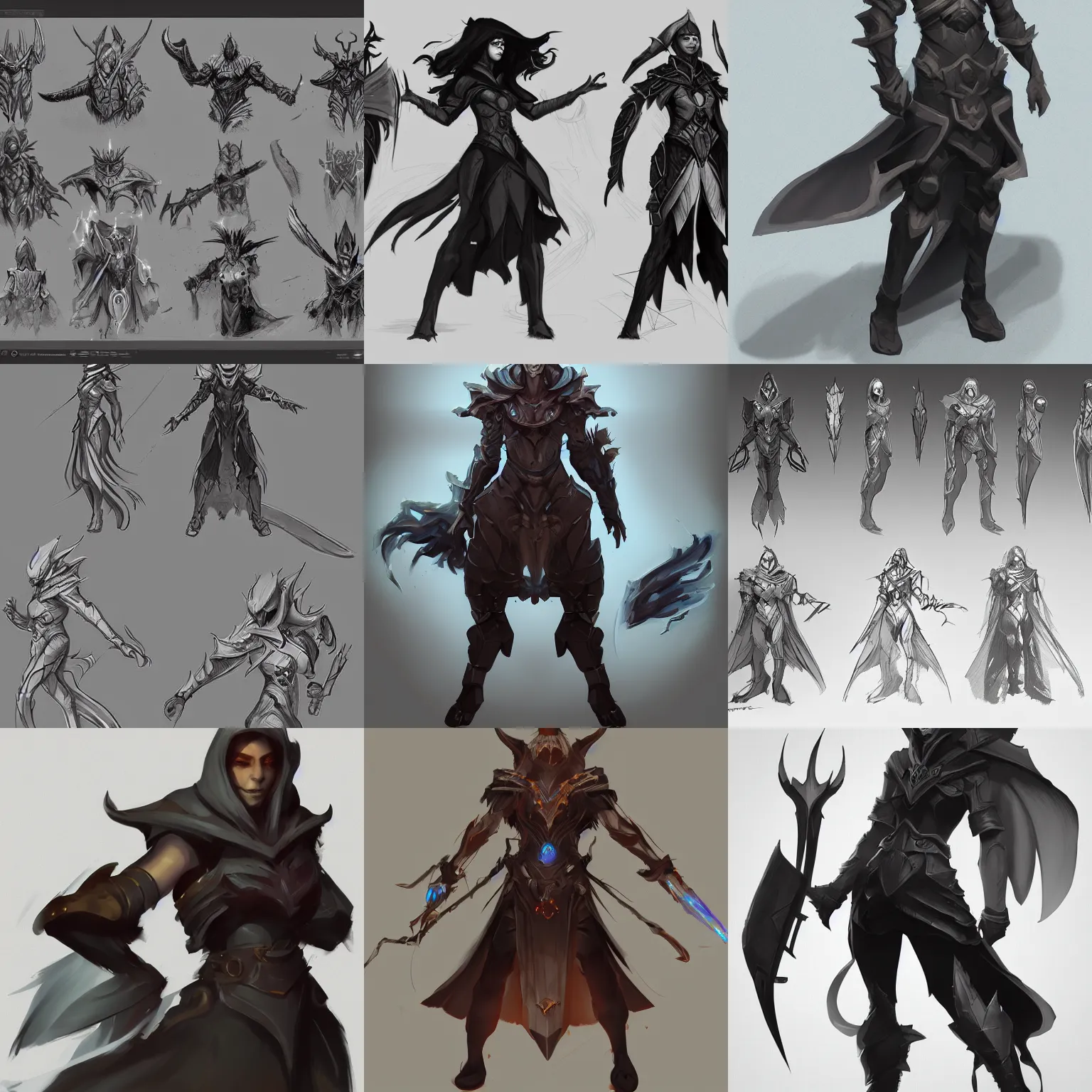 Prompt: arcane concept art, sketch, trending on artstation