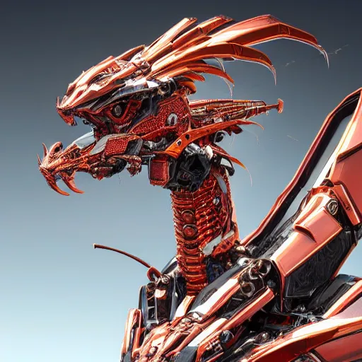 Image similar to a highly detailed close-up bust, of an awe-inspiring beautiful majestic anthropomorphic robotic mecha female dragon, with smooth and streamlined armor, standing and posing elegantly in front of the camera, well detailed head with epic LED eyes, sharp and dangerous sleek design, two arms, digital art, artstation, DeviantArt, professional, octane render, sunset lighting