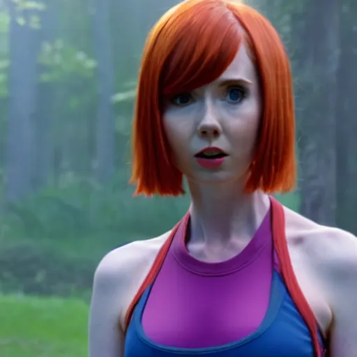 Image similar to film still of Karen Gillan as Misty in Pokémon: Indigo League, 4k