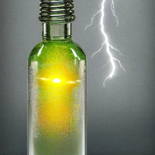 Image similar to lightning storm in a bottle