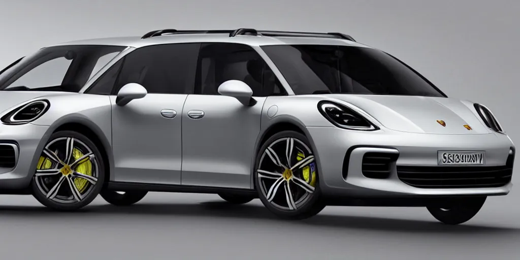 Image similar to “2021 Porsche Minivan, ultra realistic, 4K, high detail”