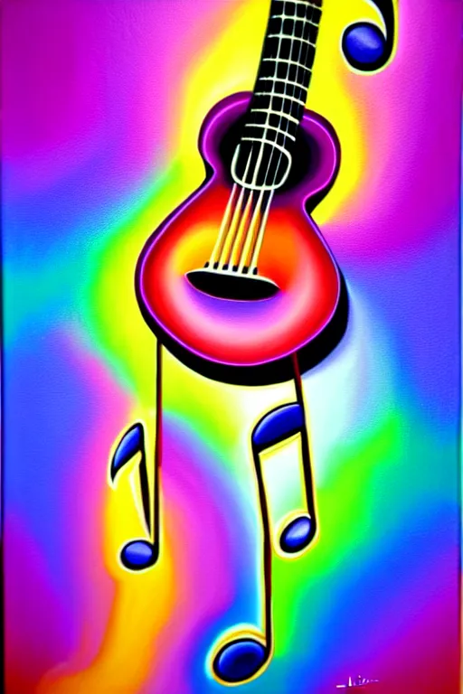 Prompt: music inspires my soul. by lisa frank, hyperrealistic photorealism acrylic on canvas