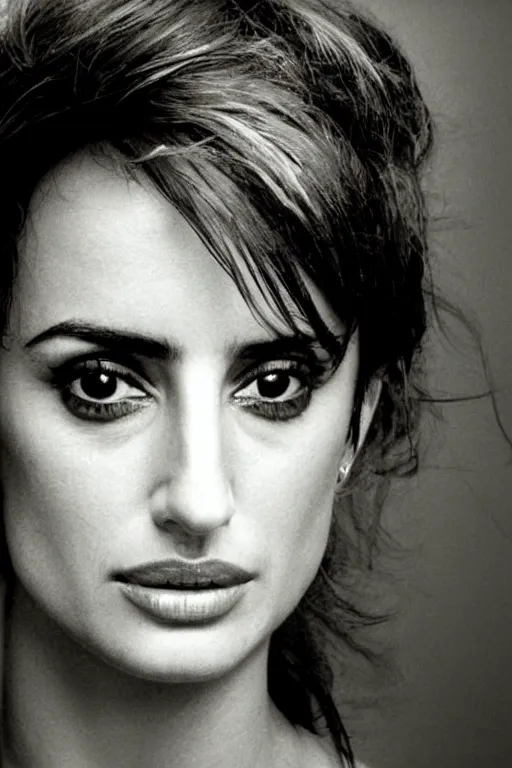 Image similar to penelope cruz, photo, portrait, close up, kodak, warm lightning, lomography