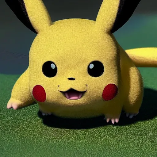 Prompt: if Pikachu real animal, photorealistic