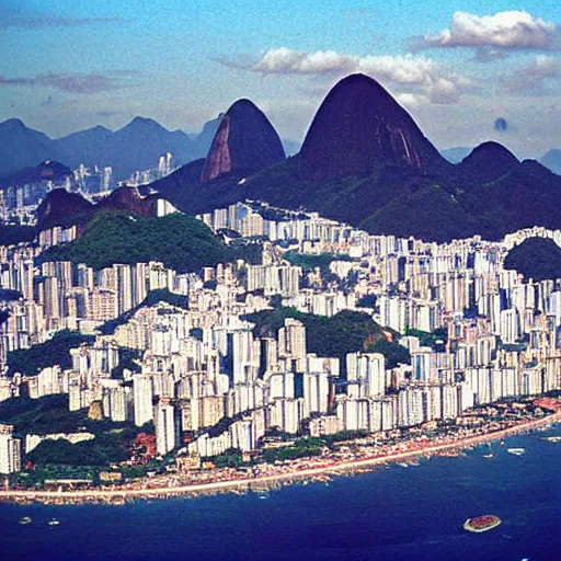 Prompt: 1990s photograph of rio de janeiro