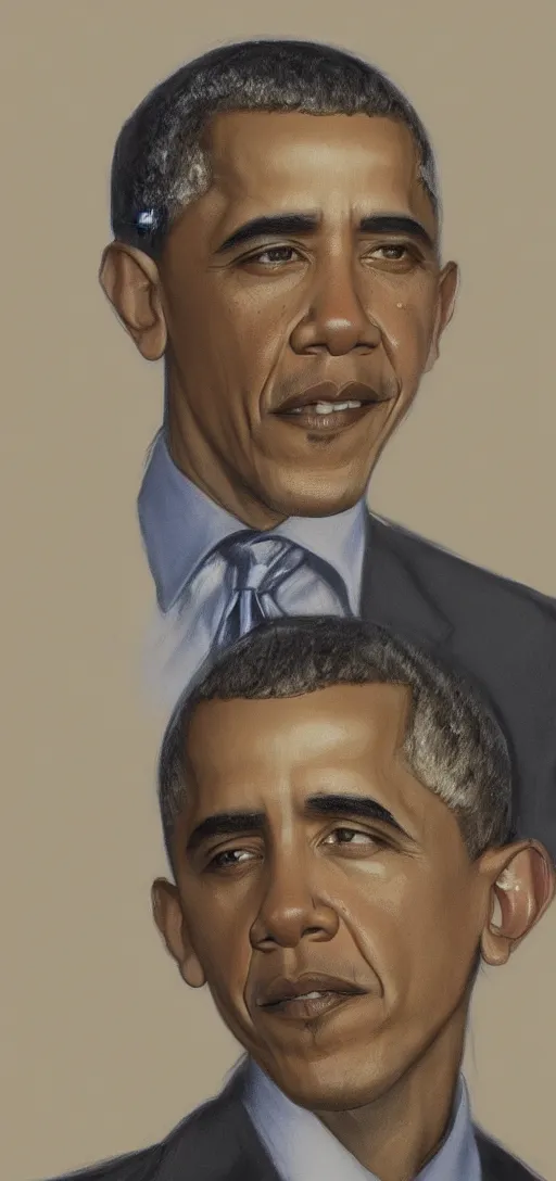 Image similar to barack obama drawing by steve huston, wallpaper