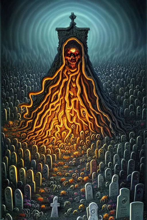Image similar to a photorealistic painting of an isometric nightmare cemetery horror by johfra bosschart, lisa frank, dark fantasy art, high detail, trending on artstation