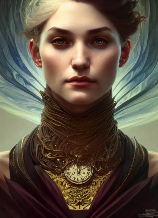 Image similar to portrait of draconian, intricate, elegant, highly detailed, digital painting, artstation, concept art, smooth, sharp focus, illustration, art by artgerm and greg rutkowski and alphonse mucha, 8 k