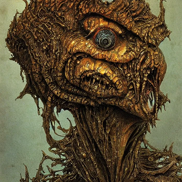 Image similar to space alien, slimy, glossy, sharp teeth, by h. r. giger, beksinski, nightmare fuel, nightmarish, intricate, highly detailed, optical illusion, stranger things demogorgon, volumetric lighting, flickering