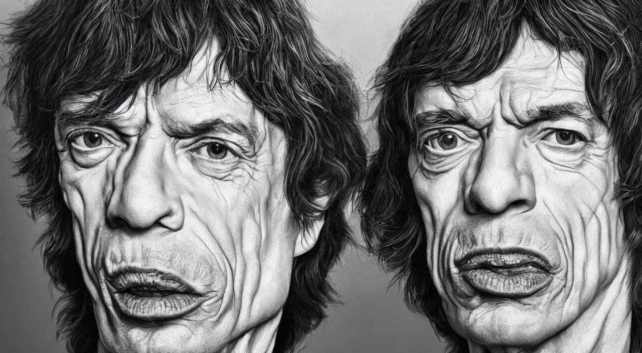 Prompt: mick jagger, high definition, photorealistic, high detail, 8k,