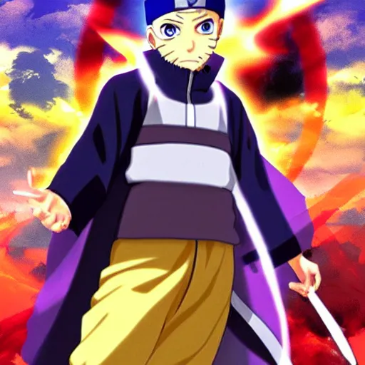 Image similar to naruto as a religious sikh, anime style