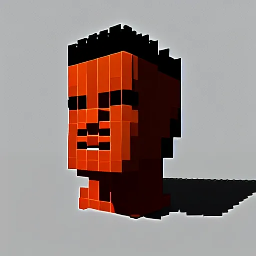 Image similar to voxel art of the terminator ( 1 9 8 4 )