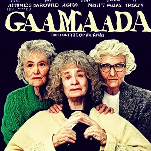 Prompt: Poster for the movie Grandma released in 1986